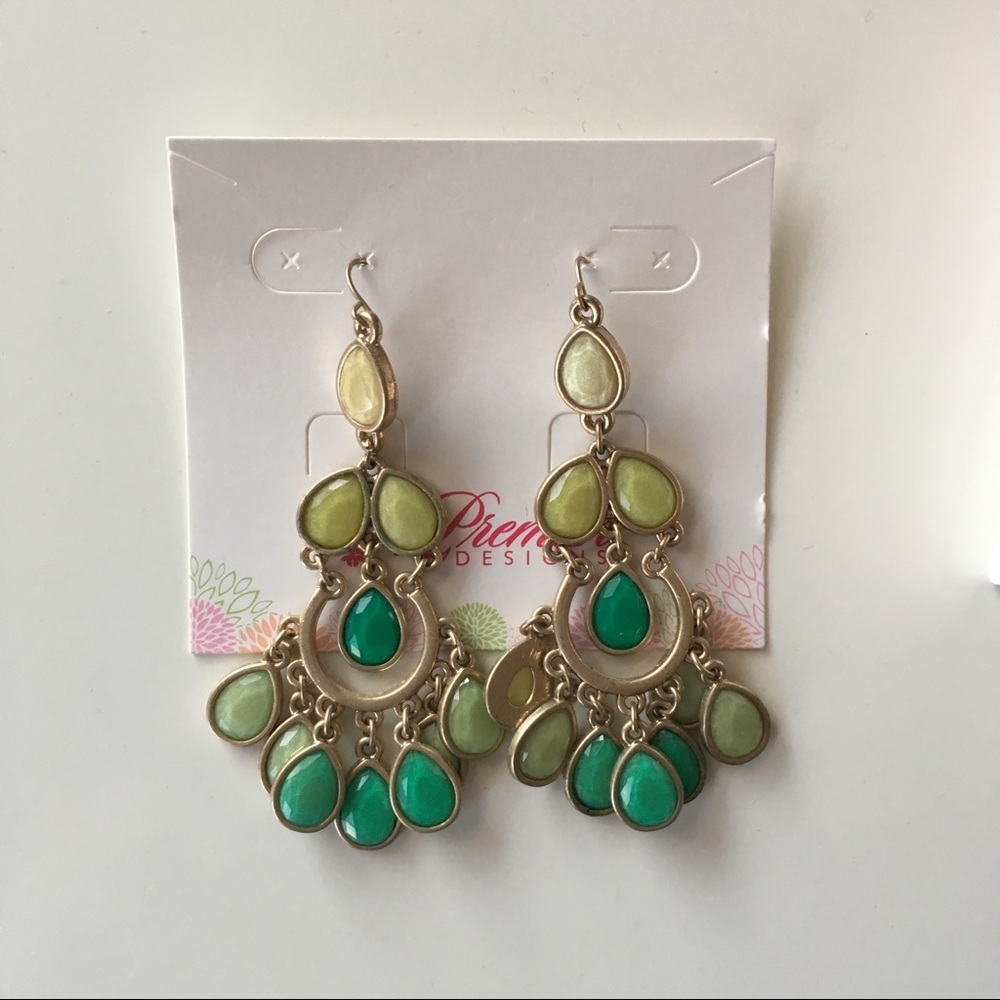 Minty fresh chandelier Earrings